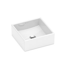 Cuba de apoio quadrada 350x350 sem mesa Loft Q5 Branco