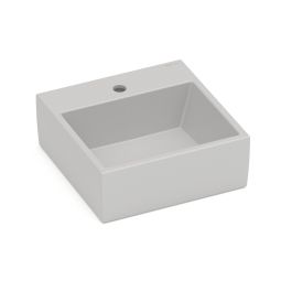 Cuba de apoio quadrada410x410 com mesa Loft Q1 Stone