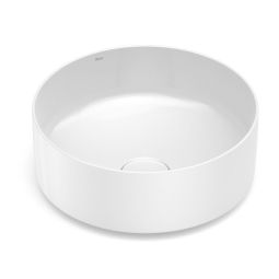 Cuba de apoio redonda 370x370 com válvula de escoamento Inspira Round Branco