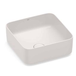 Cuba de apoio quadrada 370x370 com válvula de escoamento Inspira Square Beige