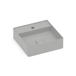 Cuba de apoio quadrada 400x400 com mesa Terra T9 Stone
