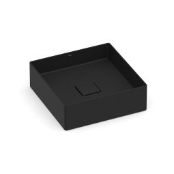 Cuba de apoio quadrada 350x350 sem mesa Terra T4 Matte Black