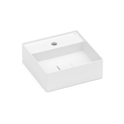 Cuba de apoio quadrada 350x350 com mesa Terra T8 Blanco Matte