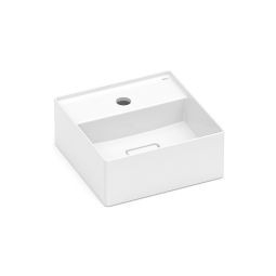 Cuba de apoio quadrada 300x300 com mesa Terra T7 Branco