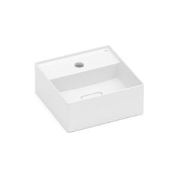 Cuba de apoio quadrada 300x300 com mesa Terra T7 Blanco Matte