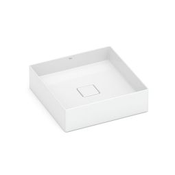 Cuba de apoio quadrada 400x400 sem mesa Terra T5 Branco