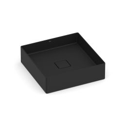 Cuba de apoio quadrada 400x400 sem mesa Terra T5 Matte Black