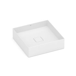 Cuba de apoio quadrada 400x400 sem mesa Terra T5 Blanco Matte