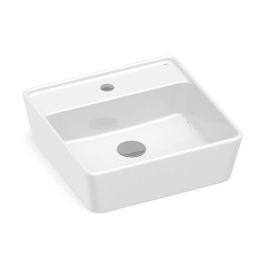 Cuba de apoio quadrada 420x420 com mesa Optica CQ42 Branco