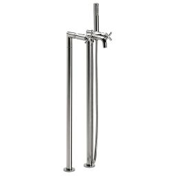 Misturador para banheira de piso com ducha manual Loft Cromado