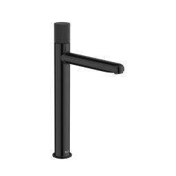 Monocomando para lavatório de mesa bica alta stripes Nu Titanium Black