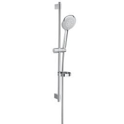 Ducha manual 130mm com 4 funções e barra deslizaante Sensum Round Cromado