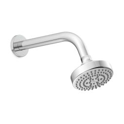 Chuveiro redondo com braço de parede e 3 jatos 100mm Stella Cromado