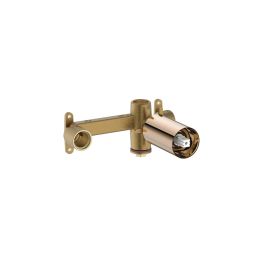 Base para monocomando de lavatório de parede Ona Rose Gold