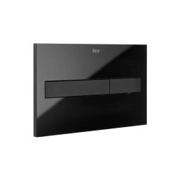 Placa de acionamento N em vidro PL7 3/6 litros Preto