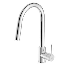 Monocomando para cozinha de mesa com bica extraível em U e duas funções Prática Cromado