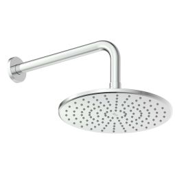 Chuveiro redondo com braço de parede 220mm Life Cromado
