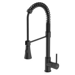 Monocomando para cozinha de mesa com bica extraível e duas funções Gourmet Matte Black