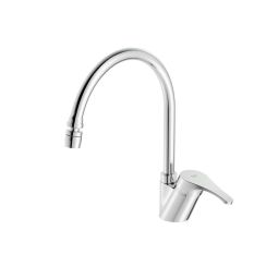 Monocomando para cozinha de mesa com bica alta e arejador articulado Ecoline Cromado