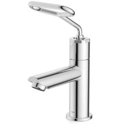Torneira para lavatório de mesa bica baixa com alavanca e fechamento automático Ecopress Cromando