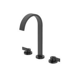 Misturador para lavatório de mesa bica alta com válvula Simple Matte Black