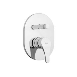 Monocomando para banheira e chuveiro com desviador Ecoline Cromado