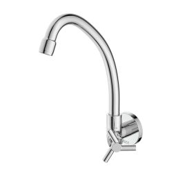 Toneira para cozinha de parede com bica móvel e arejador Celite One Cromado
