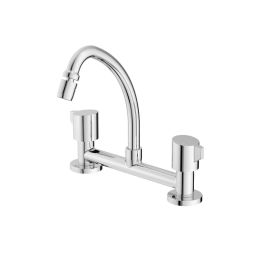 Misturador para cozinha de mesa bica móvel com arejador articulado Fit Cromado