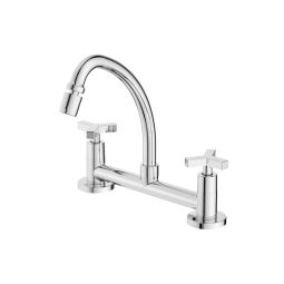 Misturador para cozinha de mesa com bica móvel e arejador articulado Up Cromado