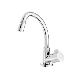 Toneira para cozinha de mesa bica alta móvel com arejador articulado Fit Cromado