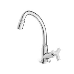 Torneira para cozinha de mesa bica alta móvel e arejador articulado Up Cromado