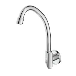 Torneira para cozinha de parede com bica móvel 90° e arejador Smart-N Cromado