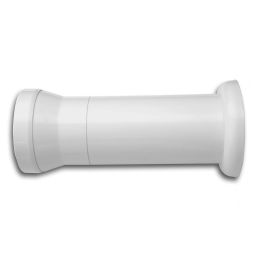 Tubo reto para bacia com saída horizontal ou dual Branco