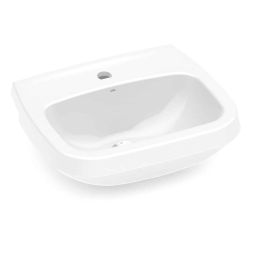 Lavatório para coluna 495x410 com furo central sem ladrão City Branco