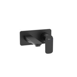 Acabamento monocomando para lavatório de parede Cala Matte Black