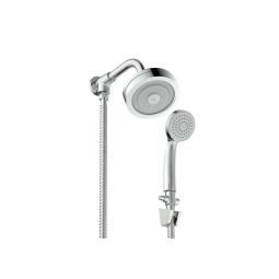 Chuveiro redondo com sistema autolimpante e desviador 120mm Master Cromado