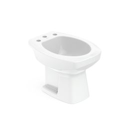 Bidê 3 furos com ducha e ladrão Thema Branco
