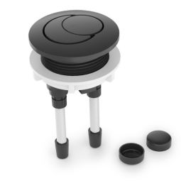 Botão de acionamento 3/6 litros com capa para fixação Matte Black