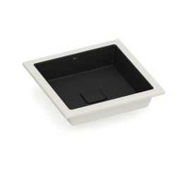 Cuba de embutir 410x410 sem mesa Terra T12 Matte Black