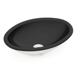 Cuba de sobrepor oval 440x312 sem mesa e sem ladrão Preto
