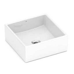 Cuba de apoio quadrada 350x350 sem mesa Basic Q5 Branco