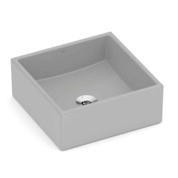 Cuba de apoio quadrada 350x350 sem mesa Basic Q5 Stone