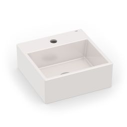 Cuba de apoio quadrada 410x410 com mesa Basic Q1 Pergamon