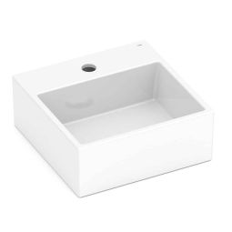 Cuba de apoio quadrada 350x350 com mesa Basic Q6  Branco