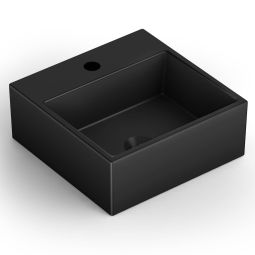Cuba de apoio quadrada 350x350 com mesa Basic Q6  Preto