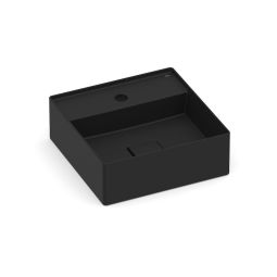 Cuba de apoio quadrada 350x350 com mesa Terra T8 Matte Black