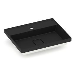 Cuba de sobrepor 500x400 com mesa Terra T18 Matte Black