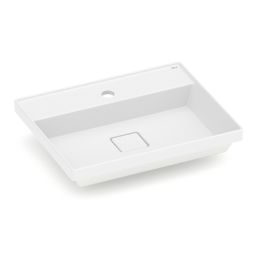 Cuba de sobrepor 500x400 com mesa Terra T18 Blanco Matte