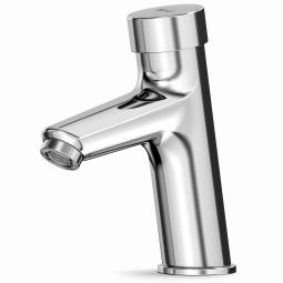 Torneira para lavatório de mesa bica baixa com fechamento automático Fluent Cromando