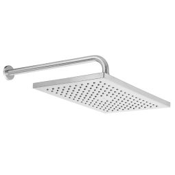 Chuveiro retangular com braço de parede 360x240mm Rainsense Cromado
